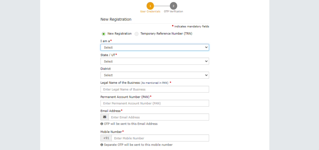 online GST Registration complete process step by step online GST Registration complete process step by step